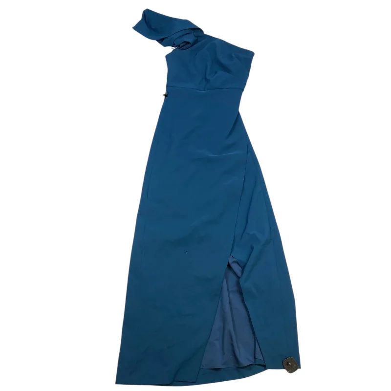 Dress Party Long By Kay Unger In Blue, Size: Xs