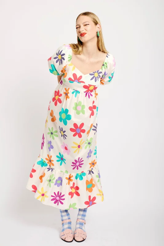 Everyday Dress in Fun Flower