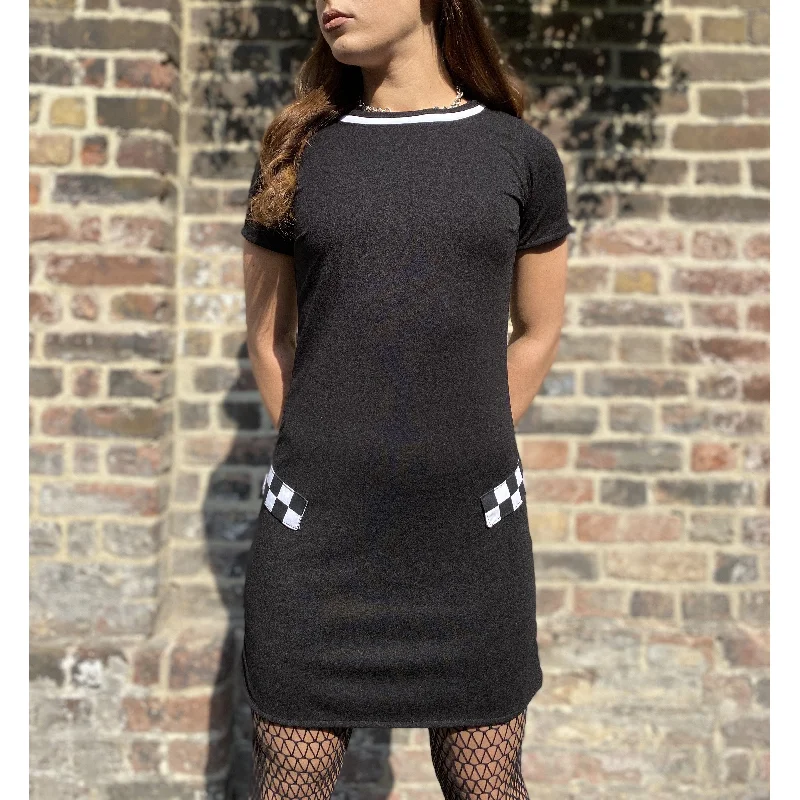 Love Her Madly - Made in England 'The Pauline' Checkerboard - Dress