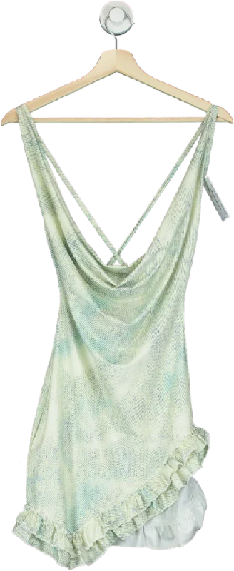 MURCI Light Green Sleeveless Mini Dress UK 8