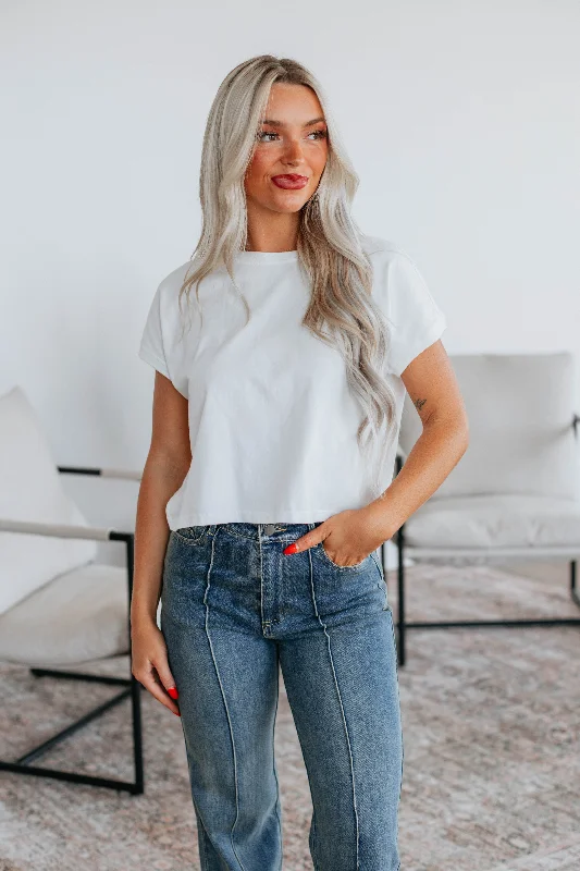 Monika Basic Tee - Ivory