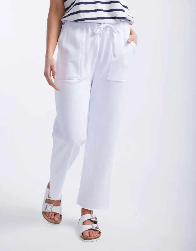 Raw Edge Lounge Pant - White