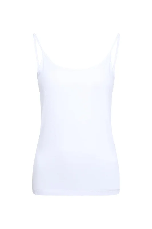 Basic Cami with adjustable straps | White | 7537WW