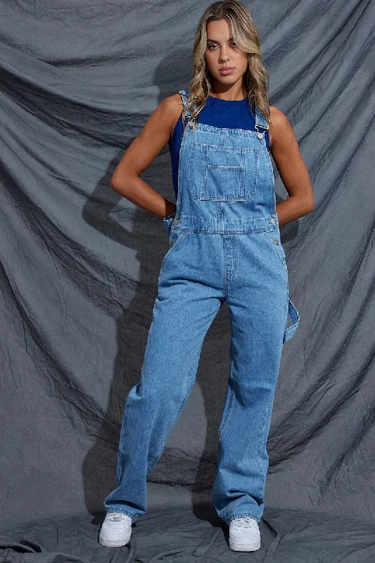 Blue Carpenter Overall Jeans