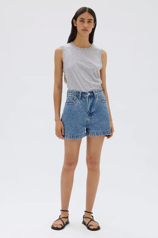 Boxy Denim Short