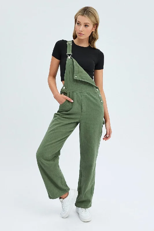 Green Denim Overall