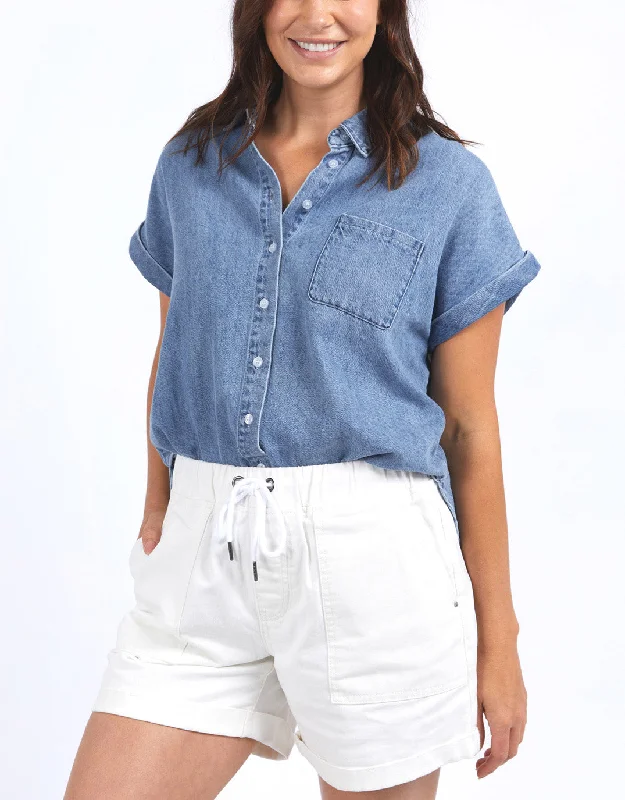 Taylor Short Sleeve Shirt - Blue Wash