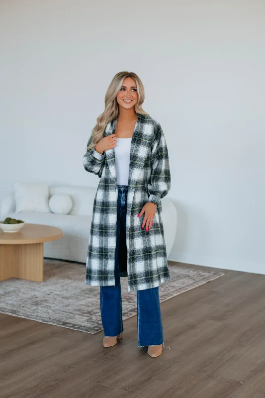 Salama Plaid Coat