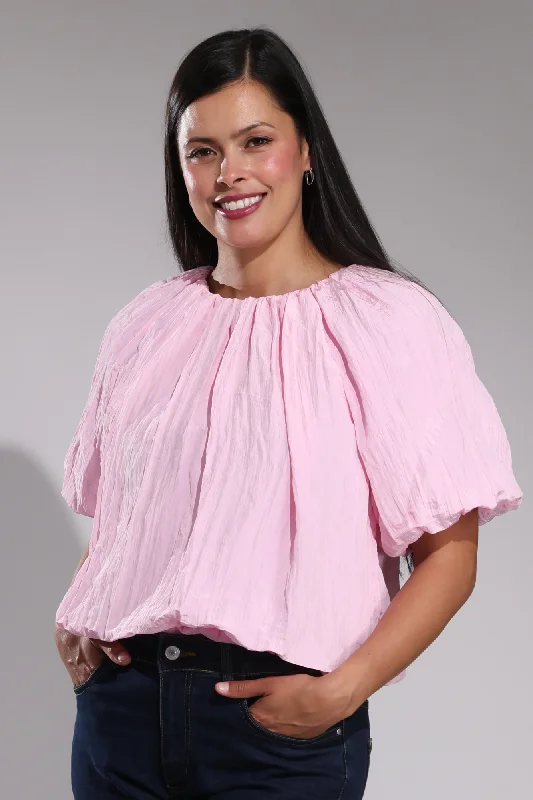 Satin Crush Top | SOFT PINK | 4641A1