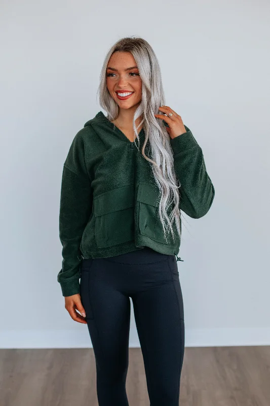 Aundria Fleece Pullover - Forest