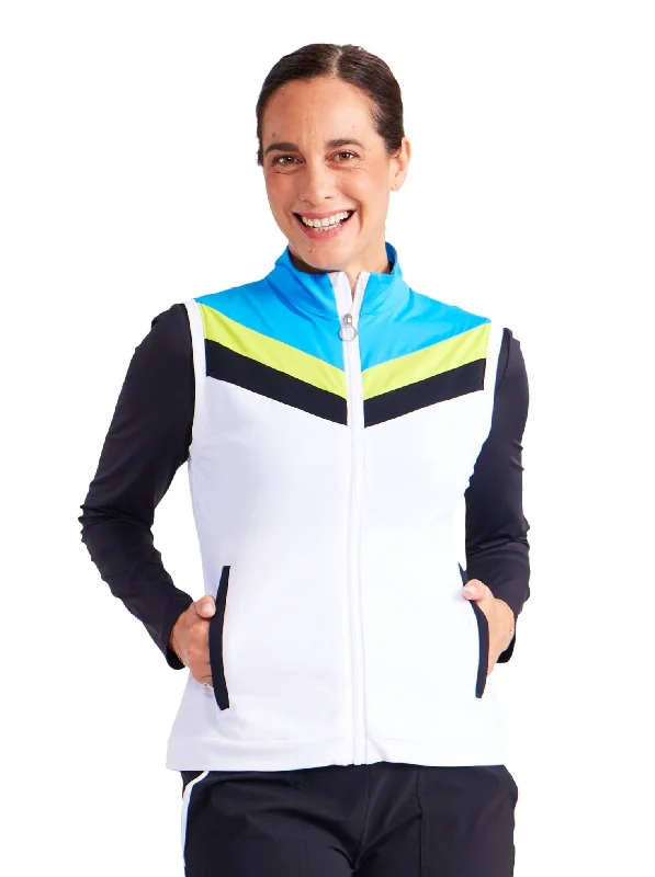 Body Warmer Vest - White- FINAL SALE