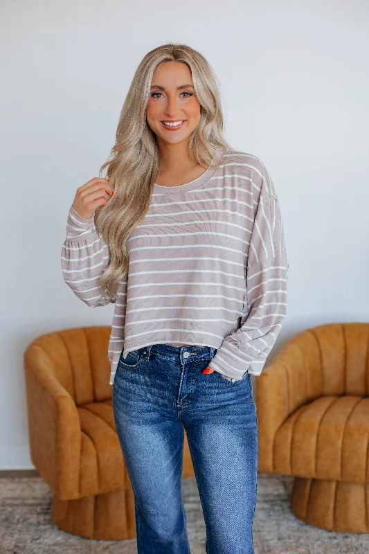 Cait Striped Pullover