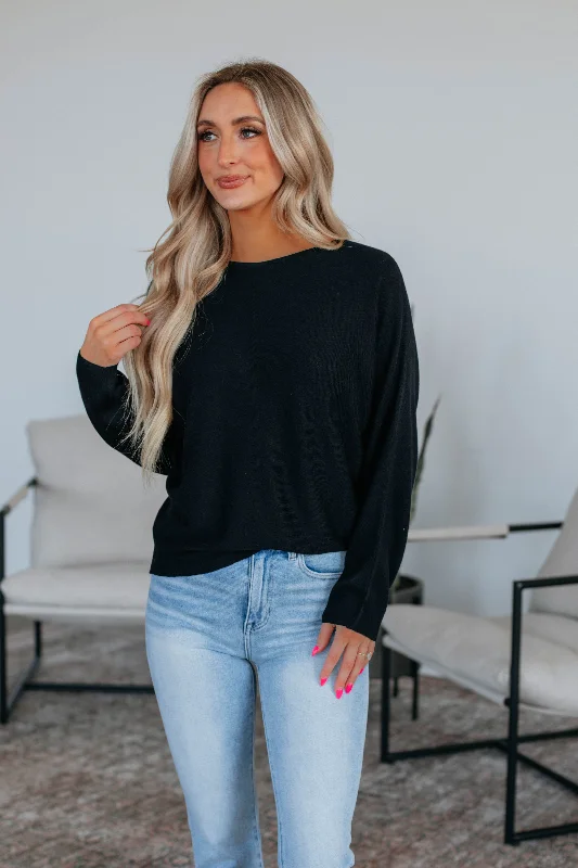 Gentry Dolman Sweater - Black