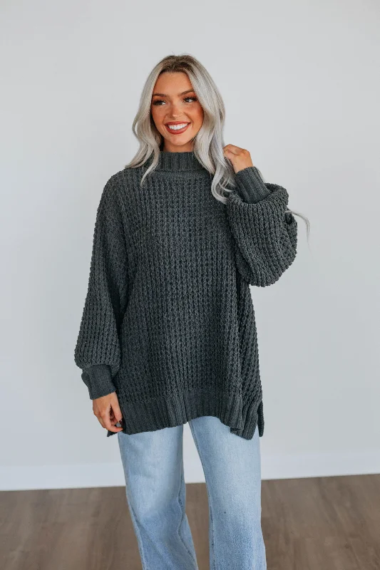 Jadea Oversized Sweater - Storm